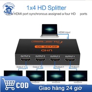 [Free shipping] Full Box 2K HDMI splitter HDMI splitter 2 HDMI ports 4 HDMI ports 1x4 1x2 high quali
