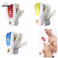 KUPJBZ 1 Pair ลาเท็กซ์ ถุงมือผู้รักษาประตูโกล ป้องกันนิ้วมือ กันลื่น ถุงมือเด็ก goalie ถุงมือผู้รักษ