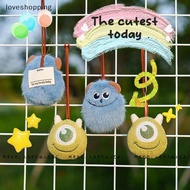 loveshopping Cartoon Big-eyed Monster Name Sticker Pendant Plush Doll Anti-lost Mark Luggage Tag Cha