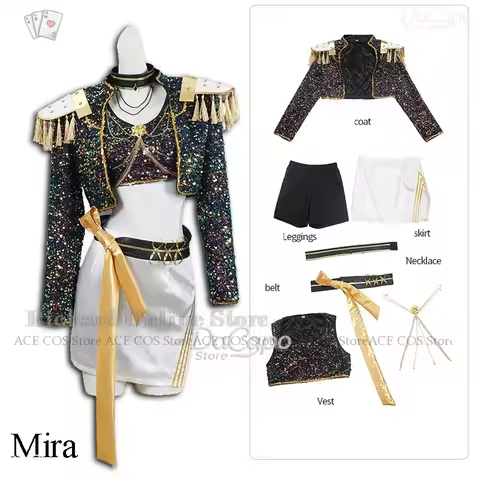 Adult kid Fullsize Huntrix Halloween Cosplay Costume Rumi Halloween Cosplay Costume Kpop Demon Anime