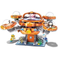 ENLIGHTEN Octonauts ป้อมปราการชุดอาคารบล็อก Legoing เข้ากันได้ Octopod Gup เรือดำน้ำเรือ Oct-Pod ชุด