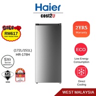 Khind / HAIER Single Door Refrigerator 172L | RF165 HR-178H PRS (One Door Refrigerator Fridge Peti Ais Peti Sejuk 电冰箱)