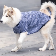 Soft Warm Big Dog Hoodie Dog Clothes Fleece Labrador O-neck Short Sleeve Hoody Dog Coat/ 3XL-9XL