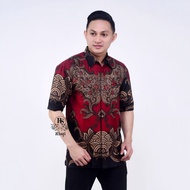 XXXL Hem batik jumbo Hem batik kantor Hem batik kondangan Hem kombinasi lengan pendek Hem batik komb