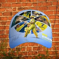Chennai Super Kings MS "The Finisher" Collage Custom All-Over Print Baseball Cap, Limited Edition Ca