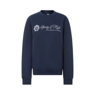 New Ready Stock SPORTY & RICH Autumn and Winter Badge Letter Logo Printed Retro Casual Men's and Wom