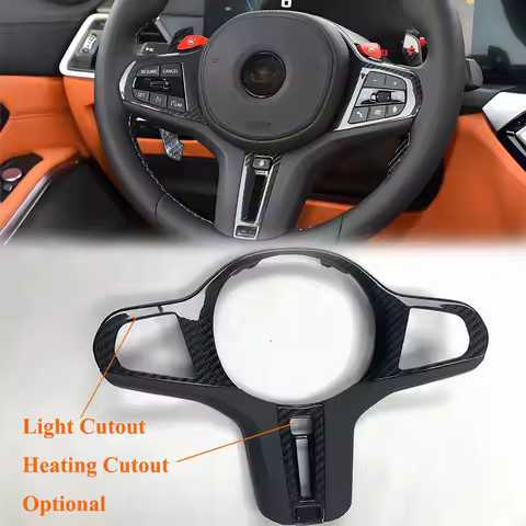FOR BMW 530i G30 F90 M5 DRY CARBON STEERING WHEEL TRIM G14 G02 F95 F97 F98 5 6 7 8 SER X3X4 X5 X7 X3