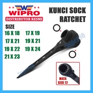 Wipro Ratchet Shock Socket Ratchet Sock Handle 16mm 17mm 18mm 19mm 21mm 22mm 23mm 24mm 16x18 17x19 1