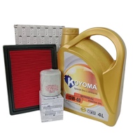 A633# NISSAN SYLPHY B17 2014y OIL FILTER + AIR FILTER + KOYOMA 15W40 4L MINERAL ENGINE OIL