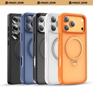 NEW - MAGIC JOHN 360 Degrees Rotating Magnetic Stand Phone Case for iPhone and SamSung