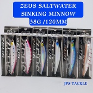 ZEUS RFZ120 SALTWATER SINKING MINNOW 38G/120MM ZEUS RFZ120 Zeus lure