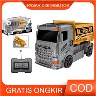 Mainan Anak RC E Remote Control Truck Engineering Trek Dump Remot