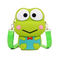 การ์ตูนอะนิเมะ Keroro Designer ต่างประเทศกบตาใหญ่กระเป๋าสะพายไหล่ Messenger Cross Body