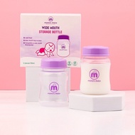 Mama's Choice Wide Neck Milk Storage Bottle 180ml | Compatible With Wide Neck Breast Pump Spectra, Avent, Rozabi, Concung