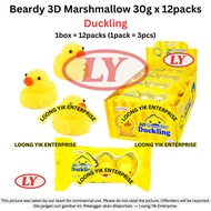 *Halal* Beardy 3D Marshmallow Duckling / Panda / Lovely Cat 30g x 12packs Halal Viral Candy Peeps SO