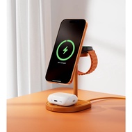 KUXIU X85 Turbo 3‑in‑1 Wireless Charging Station Qi2.2 25W Magnetic Fast Charger, Adjustable MagSafe