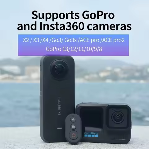 Smart Bluetooth Remote control For Insta360 X5/X4/X3/X2/Go3/Go3S/Ace Pro /AcePro2 GoPro 13/12/11/10/