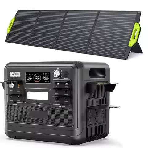 Portable Power Station F2400,2048Wh LiFePO4 Battery with 6×2400W(Surge 4800W),1.5H Fast Full Chargin