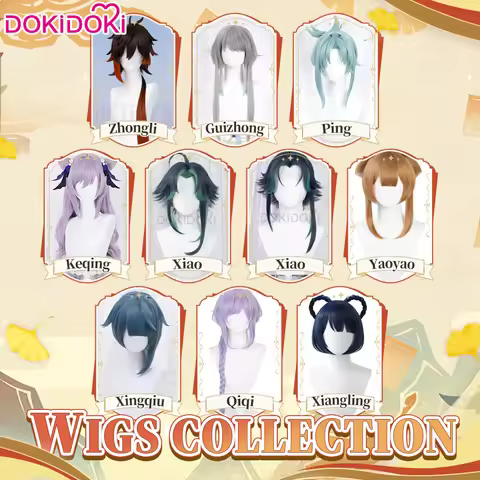 IN STOCK Zhongli KeQing Xiao Gui Zhong Pinger Yaoyao Xingqiu Xiangling Wig Cosplay Game Genshin Impa