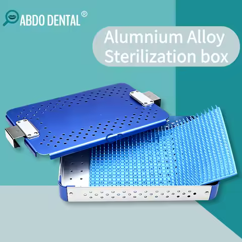 High Temperature High Pressure Autoclave Sterilization Box Single Layer Aluminum Alloy for Dental Su