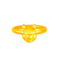 SK Jewellery Disney Face of Pooh 999 Pure Gold Ring