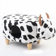 ONE - 寵物窩貓床換鞋凳（奶牛凳子-大號）