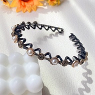 Gratis Ongkir - Jepit Rambut Fashion Korea Pola Mutiara / Bando Rambut Kepang Korea Mutiara Kristal 