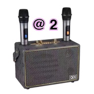 SK-2036 ลำโพงบลูทูธ ไมค์ลอย 2 ตัว ลำโพงไร้สาย ลำโพงคาราโอเกะ รองรับไมโครโฟน กีตาร์ และเครื่องดนตรี ล