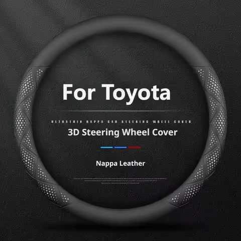 Anti Slip Steering Wheel Cover For Toyota Corolla Camry Prius Crown GR Supra RAV4 Highlander C-HR Si