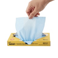 Baby Moby ถุงขยะสำหรับเด็ก กลิ่นแป้งเด็ก (60ถุง/กล่อง) (12 กล่อง)