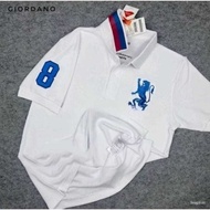 Polo Shirt GIORDANO 3D Lion Mens Bordir Bahan Katun CVC kaos  polo giordano original size M L XL XXL