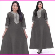 Dress Arab Polos Panjang lengan pendek Daster Muslimah Busui