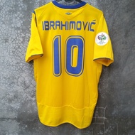 Size M Jersey Sweden Home 2006/2007 baju bola kaos original swedia inter milan ibrahimovic