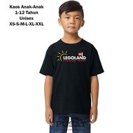 KAOS BAJU ANAK-ANAK USIA 1-12 TAHUN UNISEX EDISI BAJU LEGOLAND WARNA HITAM KEREN LUCU BEST SELLER RE