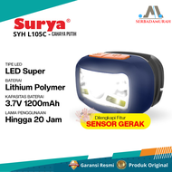 SENTER KEPALA SURYA 10 WATT / SURYA SYH 105C / L105C / L-105C / LUBY L2882 / 2882 / RECHARGEABLE