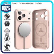 Ringke for iPhone 17 Pro Silicone Magnetic Pink Sand Merah Case Magsafe Magnetik Softcase No Yellowi