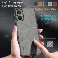 Luxury Lambskin Texture Leather Phone Case For OPPO Reno8 Z Reno7 Z 5G Reno8Z Reno7Z Reno 8Z 7Z Camera Protect Shockproof Cover