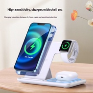 3 in 1 Foldable Wireless Charger 15W Fast Charging Station | For iPhone 15/14/13/12 Series, Apple Wa