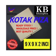 (COD 017)25pcs 9x9x2inch Pizza Box Kotak Piza Food Box Kotak Makanan Shipping Delivery Storage Box W