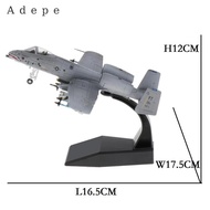 Adepe 1/100 Scale Military Model Toy A-10 Attack Plane Fighter Diecast Metal Plane