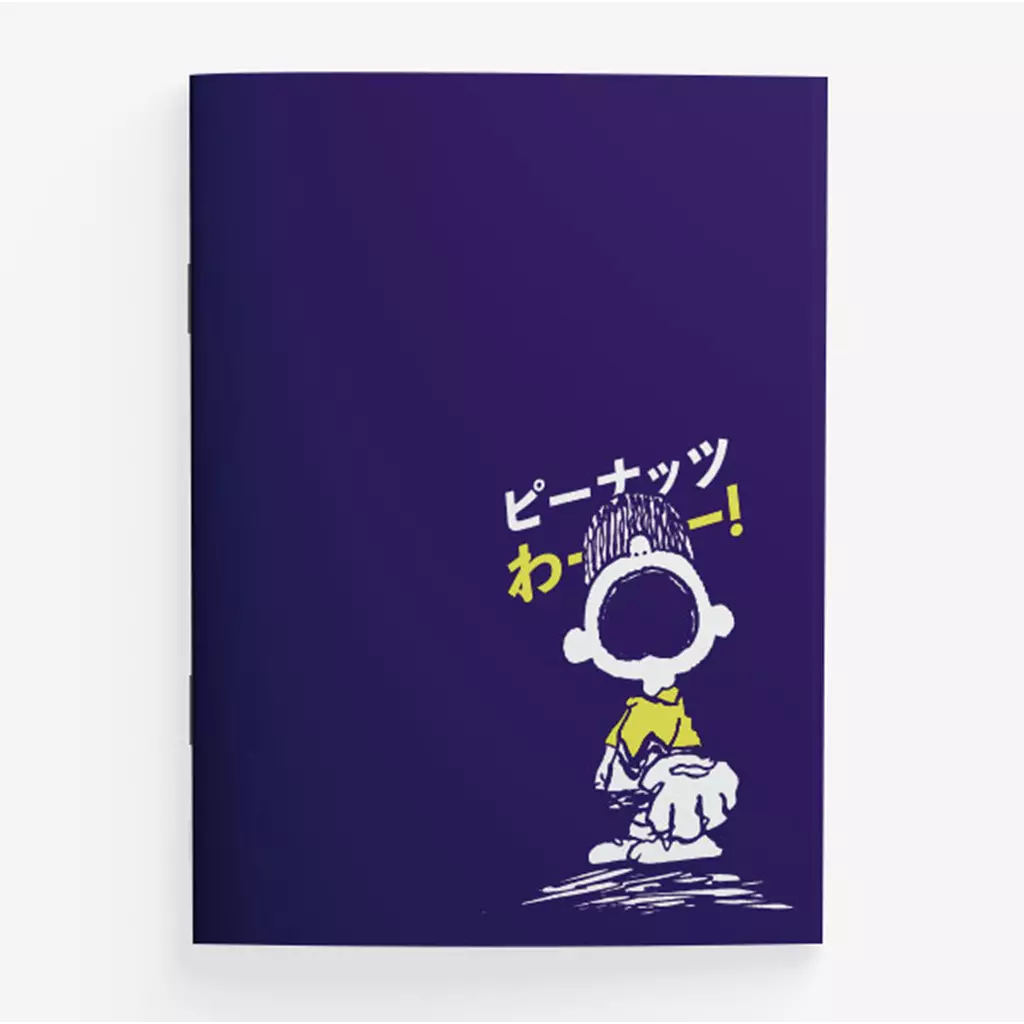 PN1-สมุดปกอ่อนมุงหลังคา A5 : PEANUTS-1F A5 NoteBook (PN1F-NB-A5-NBL) W14.8xH21 cm. Ruled-70g30s