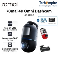 70mai Omni X800 | 360° Dashcam with 4K resolution | 4G GPS & AI Parking Surveillance | HDR Night Vis
