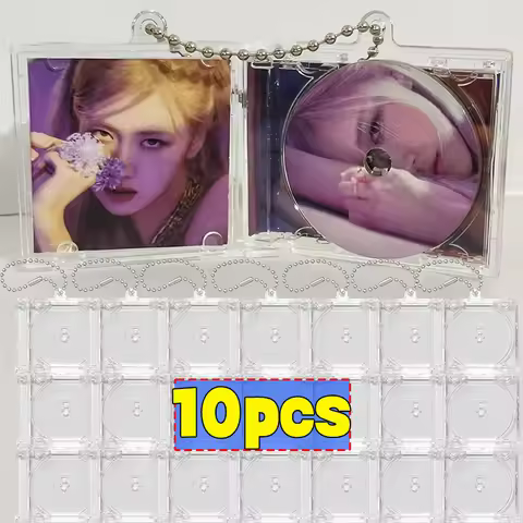 Peripheral Commemorative Mini CD Case Keychain Creative CD Album Blank Car Pendant for DIY Keychains