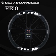 ELITEWHEELS PRO 700c Road Carbon Wheels R10 Ceramic Bearing Or Carbon Hub 20-24H Tubular Clincher Tu