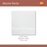 Keramik Lantai Putih 40x40/Roman Keramik G447442/Roman dMonte Perla