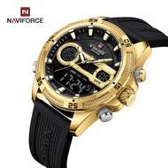 NAVIFORCE 9223 Men Watch Quartz Luxury Digital Male Clock Military Army Sport Original Silicone Classic Wristwatch