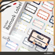 【 Red Zebra 】 Sticker Label | Remark Sticker | Customer Name | Delivery | Homemade | Mirrorkote Glos