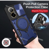 Realme C67 Shockproof Armor Push Pull Camera Protect Casing For Realme C67 C 67 67C RealmeC67 C67Rea