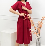 ! MATERNEL DRESS BUSUI IMLEK - KEIKO MIDI NURSING DRESS -