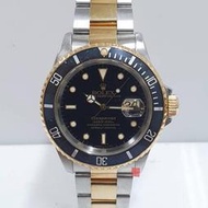 ROLEX 勞力士 16613 現貨 潛航者 停產 黑水鬼半金 T25面盤 潛水 錶徑40mm 大眾當舖 編號A292